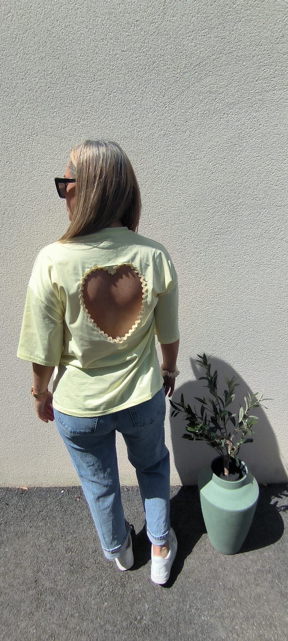 T shirt coeur ouvert